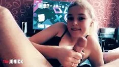 Redare Treadgirl pasionată a adus-o pe pappa la un punct culminant captivant