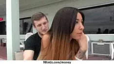 Play Fast adolescent fucks a man before of the television camera for cash in 27