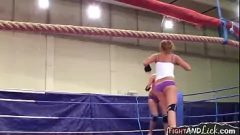 Play Lesbian European Babes in Intense Wrestling Catfight